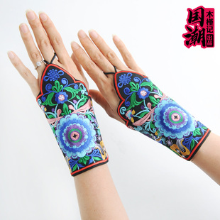 民族风刺绣花春夏季护腕保护秋季手腕套女装饰手套遮疤痕饰品护套