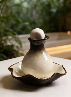美容院精油瓶闻香瓶陶瓷托盘套装