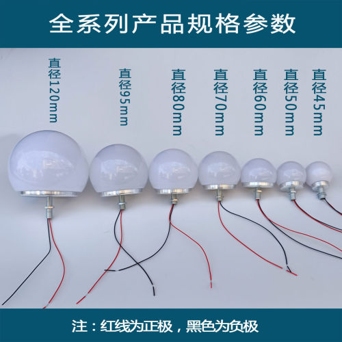 24V户外防水半球泡LED点光源原型