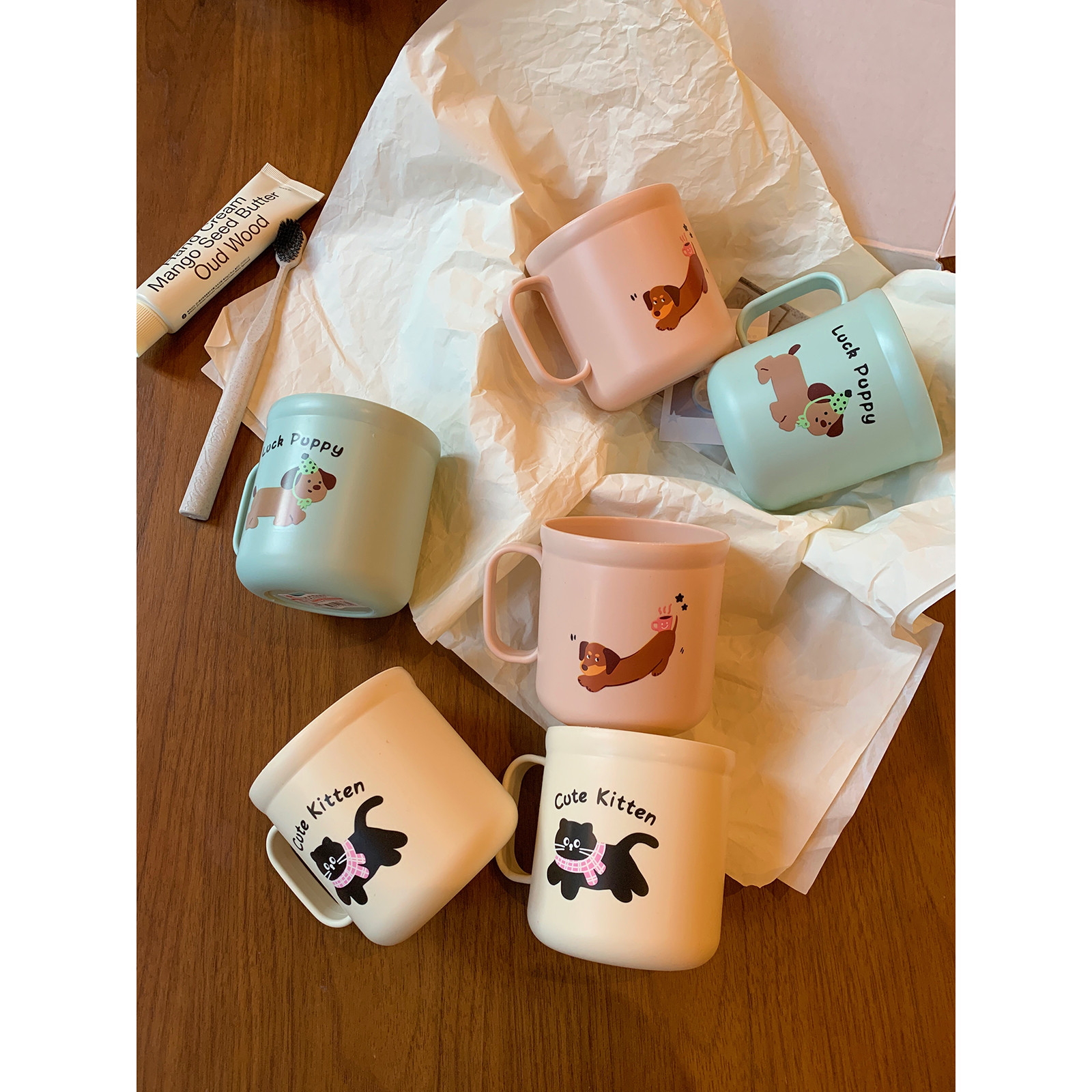 家用漱口杯宿舍卡通可爱洗漱杯