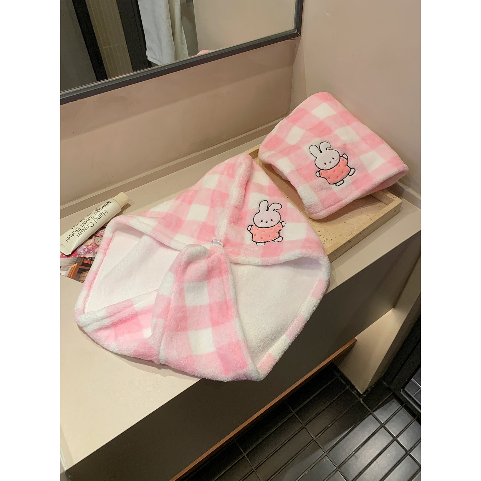 馨帮帮杂货铺 卡通可爱干发毛巾兔子包头巾浴帽吸水速干干发帽女,居家布艺,干发毛巾,淘宝优惠券,粉丝福利购,淘宝优惠卷