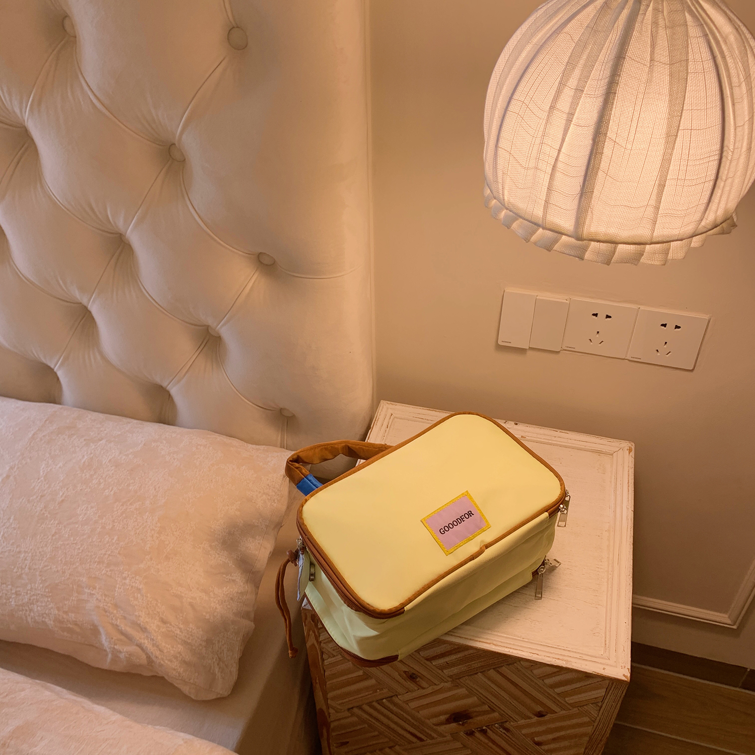 撞色手提化妆包收纳包洗漱包女