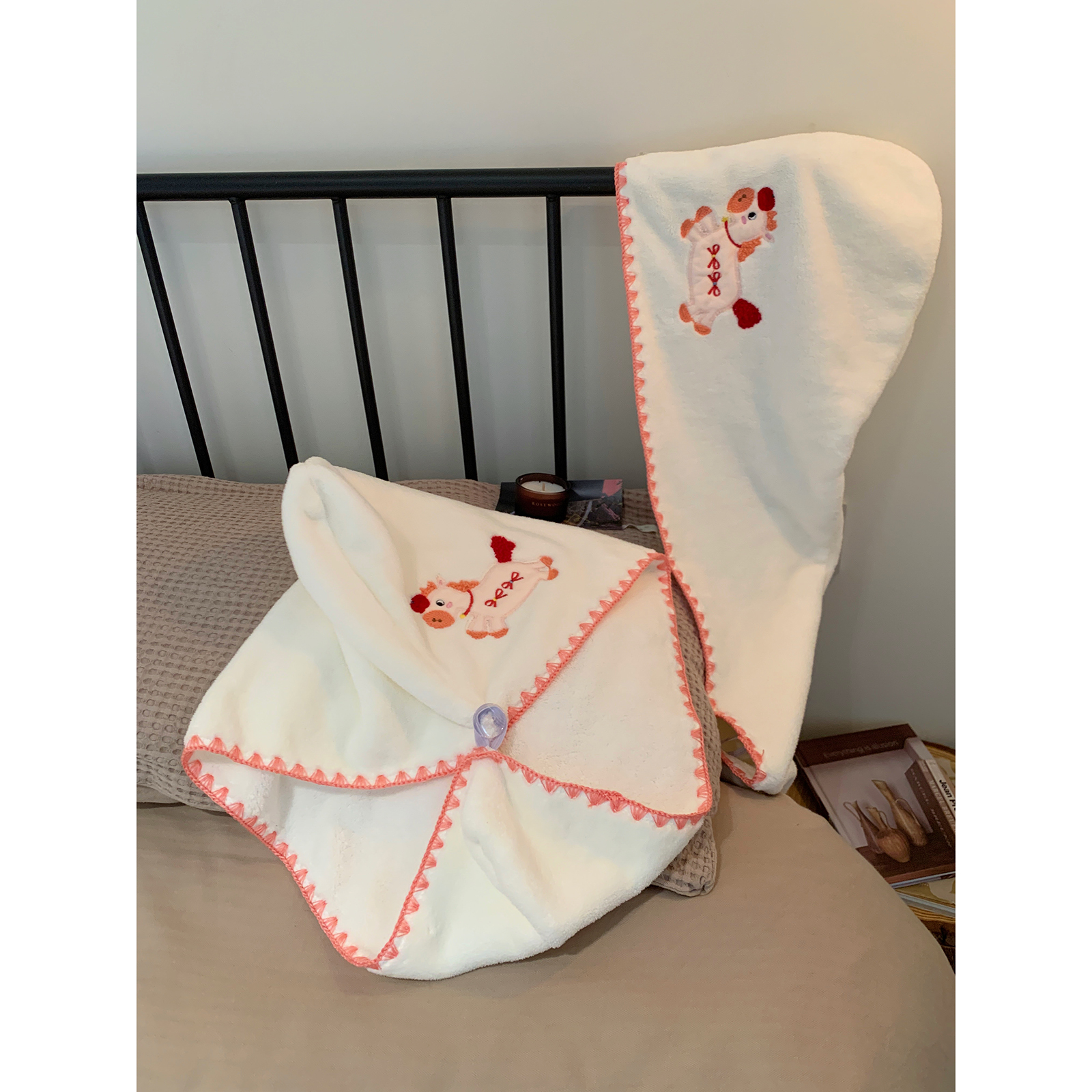 吸水速干发毛巾卡通可爱干发帽