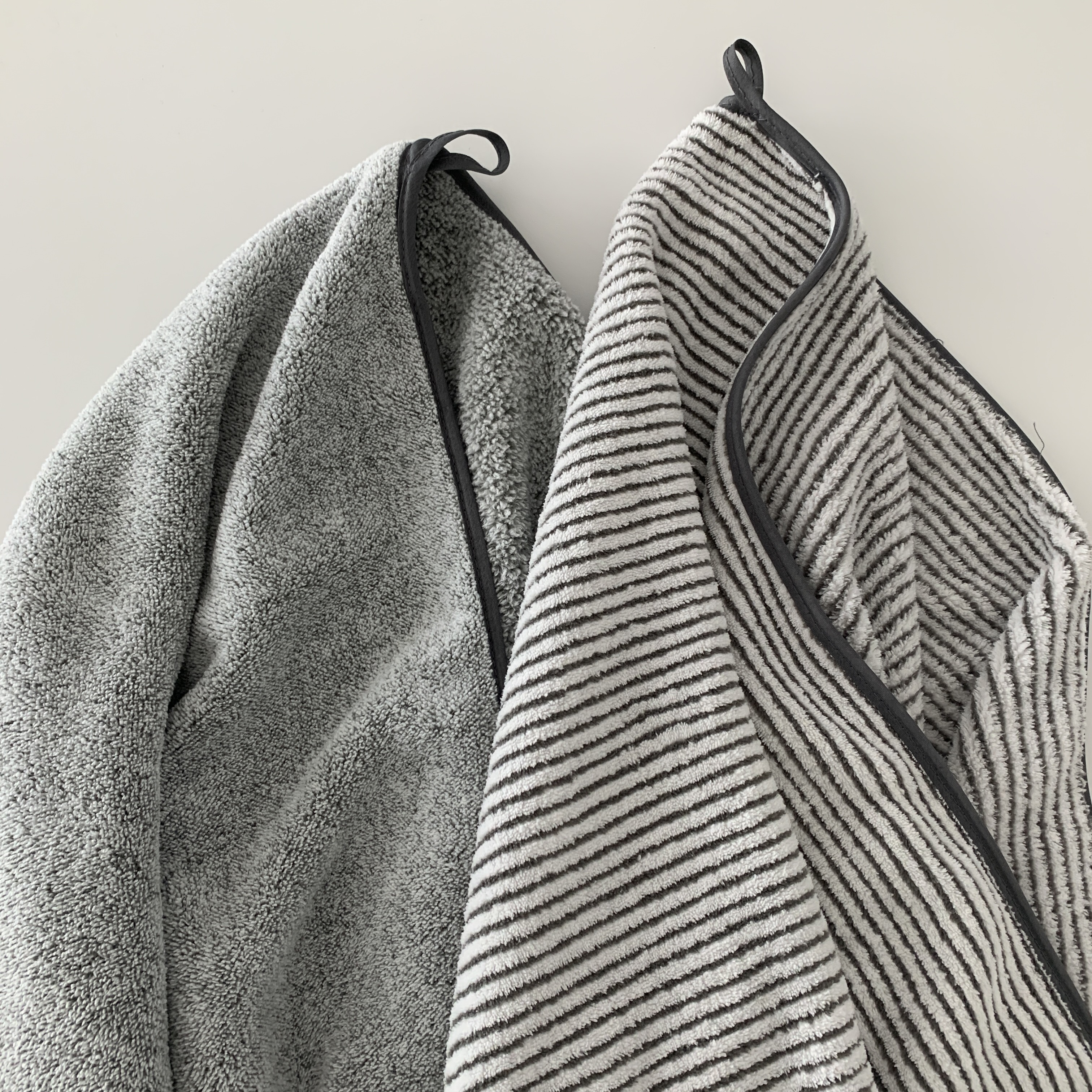 馨帮帮杂货铺灰色条纹洗澡毛巾