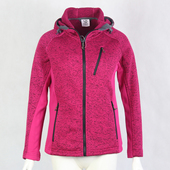 春秋户外加厚加绒保暖徒步旅行跑步上衣健身运动外套登山抓绒衣