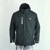 Tesla特斯拉适用带抓绒内胆防风防水三合一保暖连帽冲锋衣男女