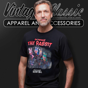 值得收藏休闲夏季寂静岭大电影罗比兔全棉印花纯棉短袖半袖T恤