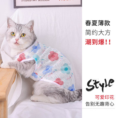 宠物衣服夏季薄款猫咪背心狗狗