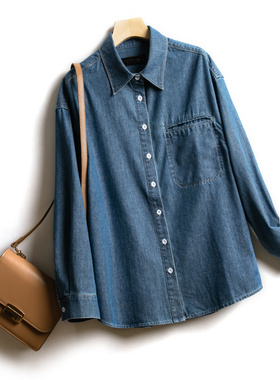 MASE/欧美风翻领夹克春秋季新款高级感休闲宽松工装外套