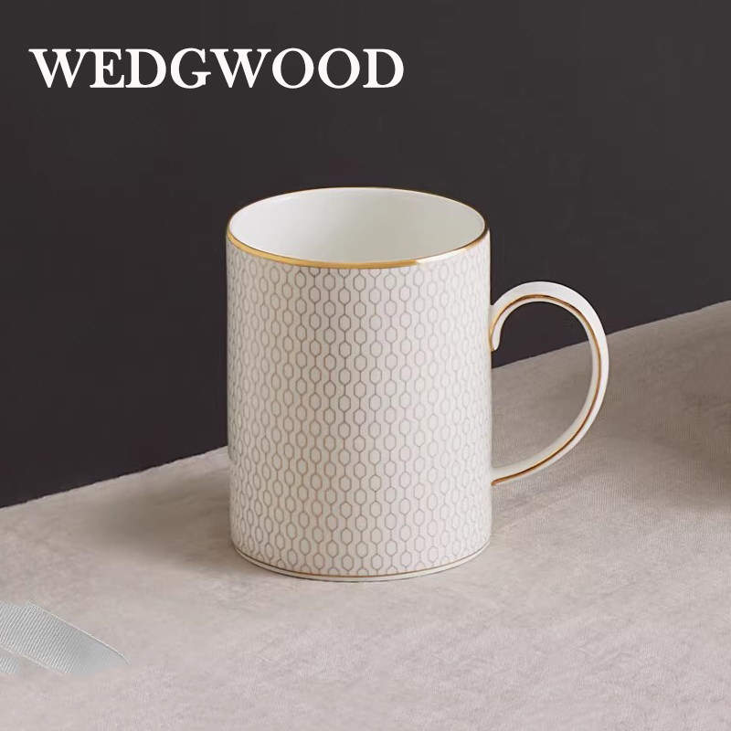 WEDGWOOD金几何骨瓷马克杯咖啡杯