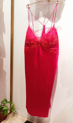 爱慕桑蚕丝夏季吊带睡裙