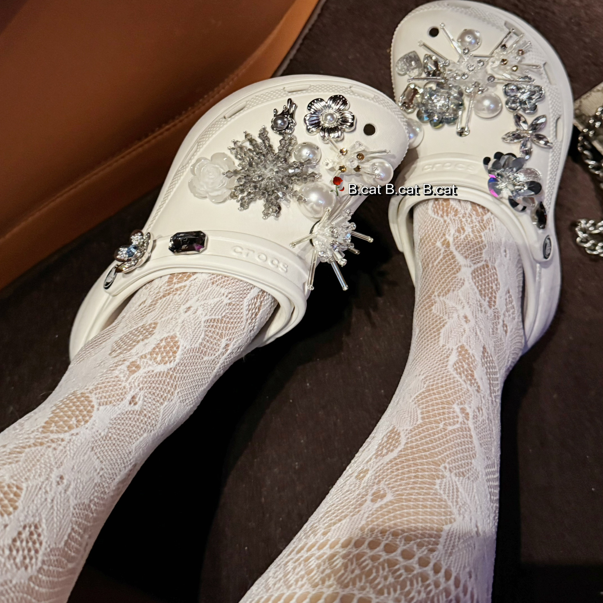 【清冷之境】原创洞洞鞋花diy配饰高级感鞋花鞋扣适用