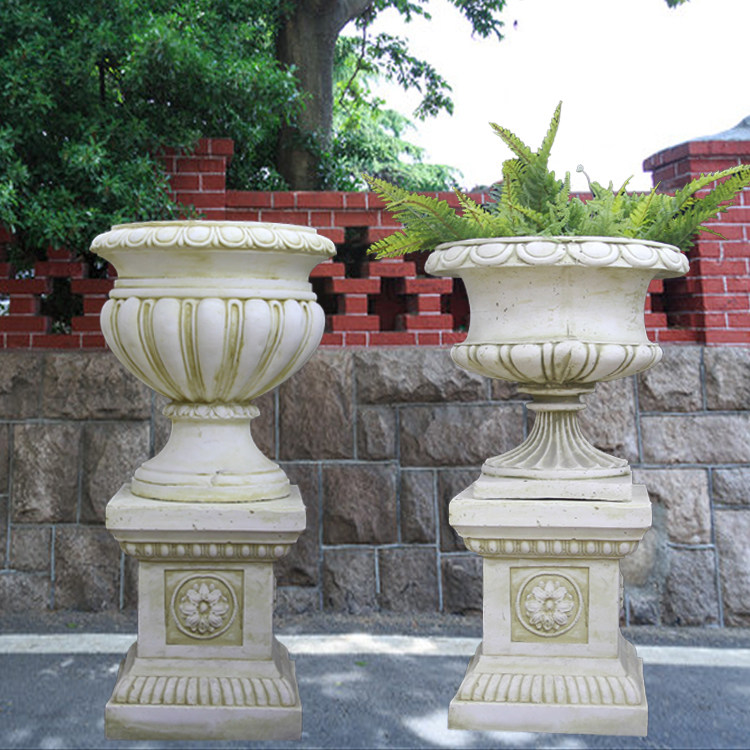复古做旧种植园别墅门柱户外粗陶酒店庭院欧式简约雕塑落地大花盆,家居饰品,花盆,淘宝优惠券,粉丝福利购,淘宝优惠卷