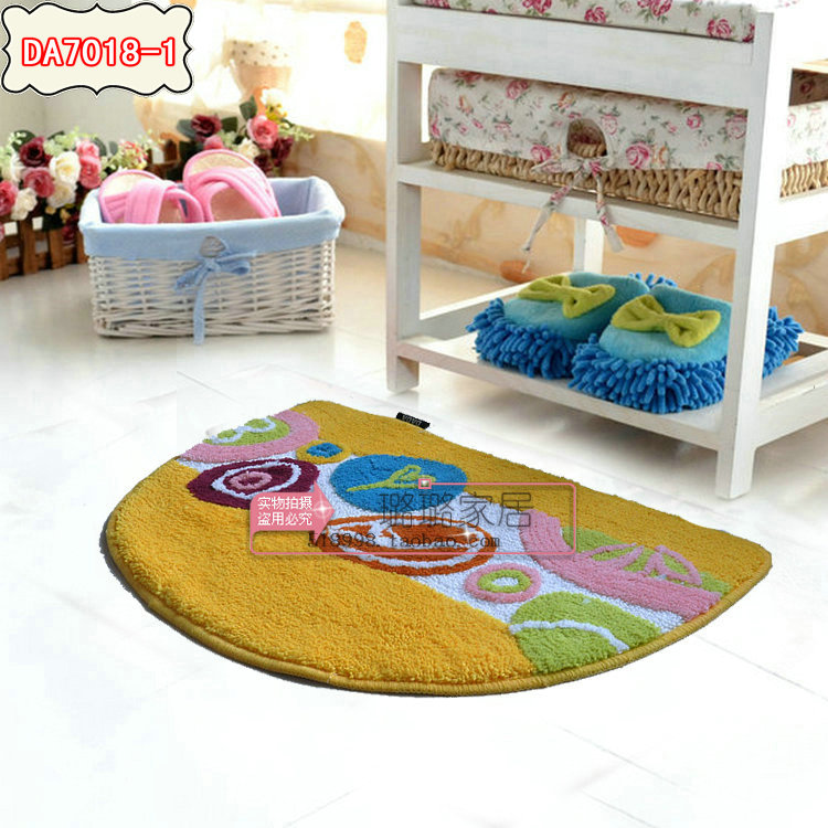 大达地垫半圆门垫进门地毯浴室卫浴卫生间吸水脚垫防滑垫门厅卧室
