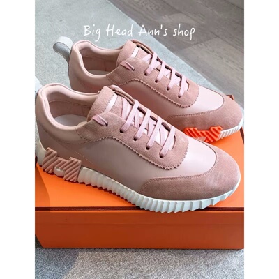 BHA春季真皮轻便系带跑步鞋