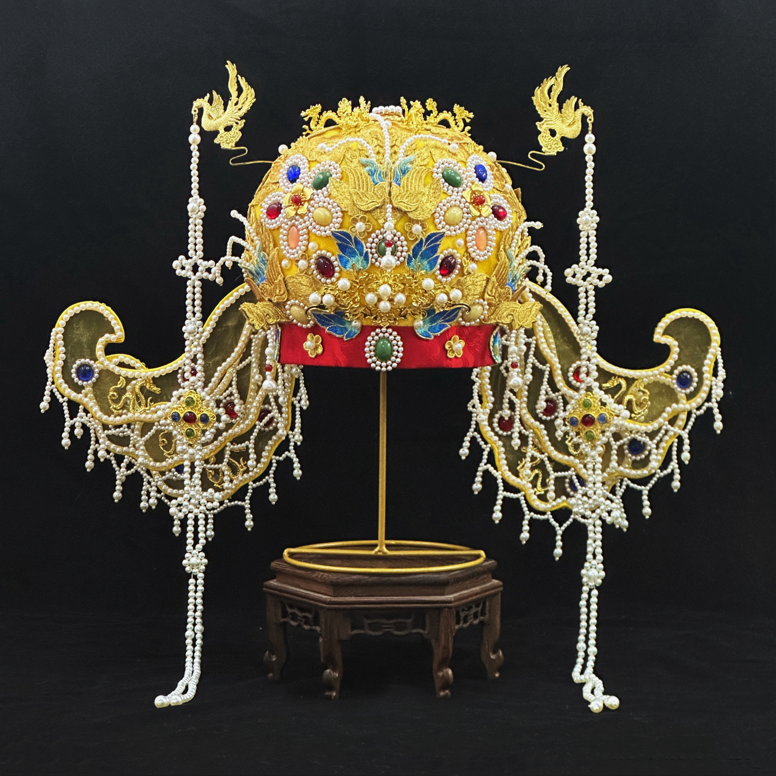 六龙三凤冠汉服礼冠明制凤冠复古