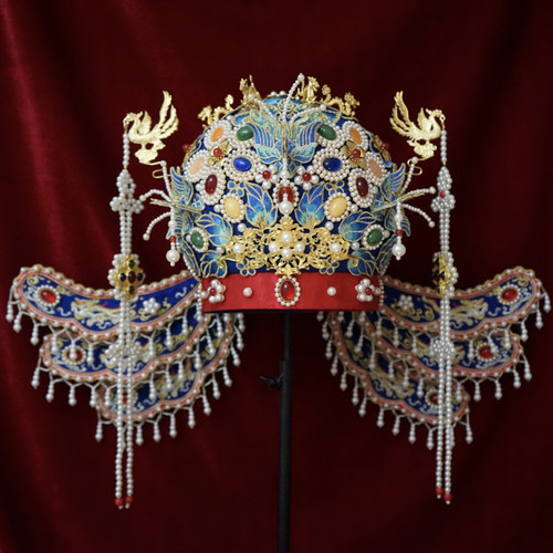 明制汉服凤冠送运费险视频教程