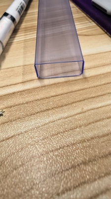 ic电子元器件芯片透明管 pvc塑料防静电全新通用空管PLCC44 方块