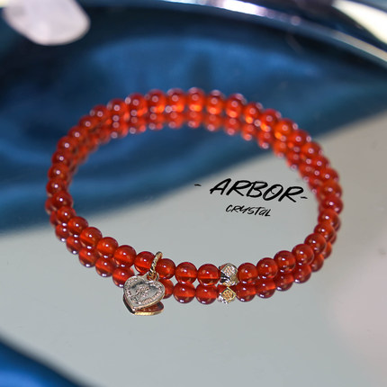 【许妍/赵露思同款】7A南红玛瑙手串女生转运本命年红色手链礼物