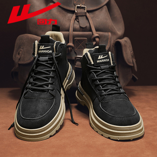 靴美式 中高帮工装 复古英伦风男鞋 春秋款 子 回力马丁靴男秋季 鞋 新款