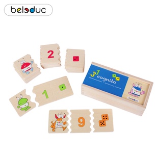 德国贝乐多beleduc 趣味配对-数字和计数11510儿童配对玩具找对应