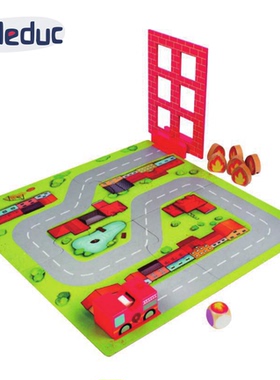 贝乐多beleduc火速救援22890儿童桌面游戏情景救火游戏2-4岁礼物