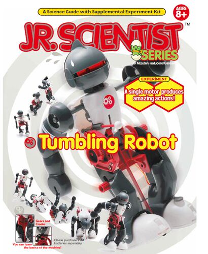 Jr.Scientist小科学家物理实验玩具 DIY翻滚机器人奋斗走路机器人