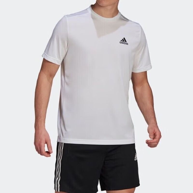 阿迪达斯T恤男子夏季梭织透气排汗跑步运动短袖T恤GM5509 gm2097