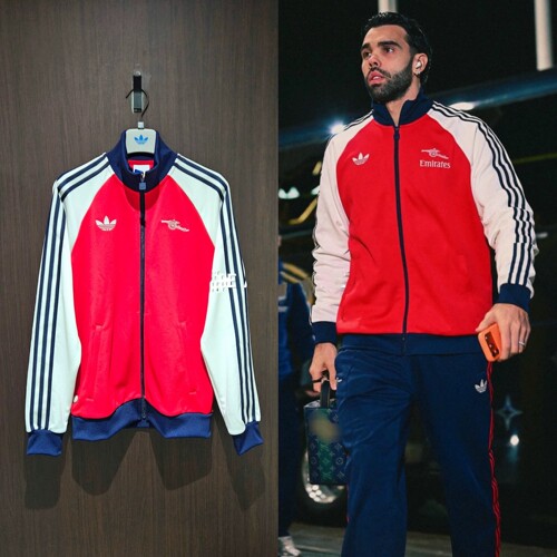 阿迪达斯三叶草阿森纳复古夹克
