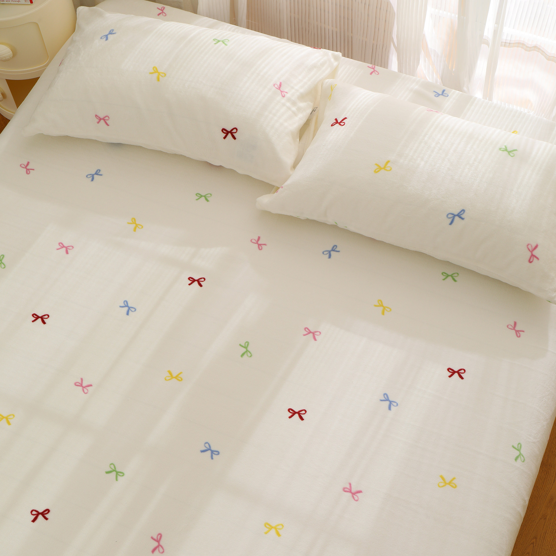 仙女蝴蝶结定制婴儿童法兰绒珊瑚绒床单毛绒牛奶绒单人件冬季加厚,床上用品,床单,淘宝优惠券,粉丝福利购,淘宝优惠卷