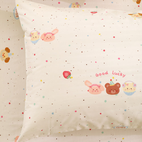 卡通可爱纯棉全棉儿童枕头套单个