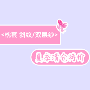特价清仓30x50cm夏季天纯棉枕头套全棉幼儿园儿童枕套一对装40x60