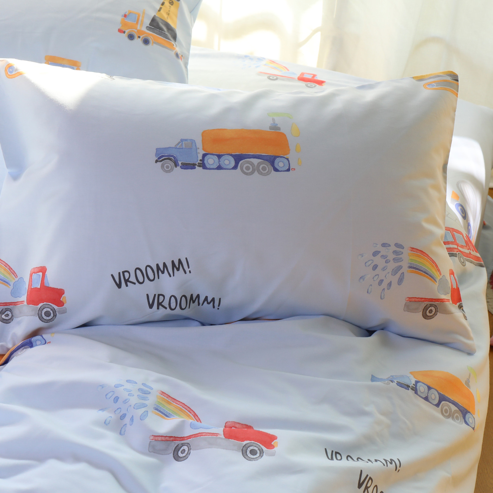 星河有梦儿童卡通可爱纯棉枕套