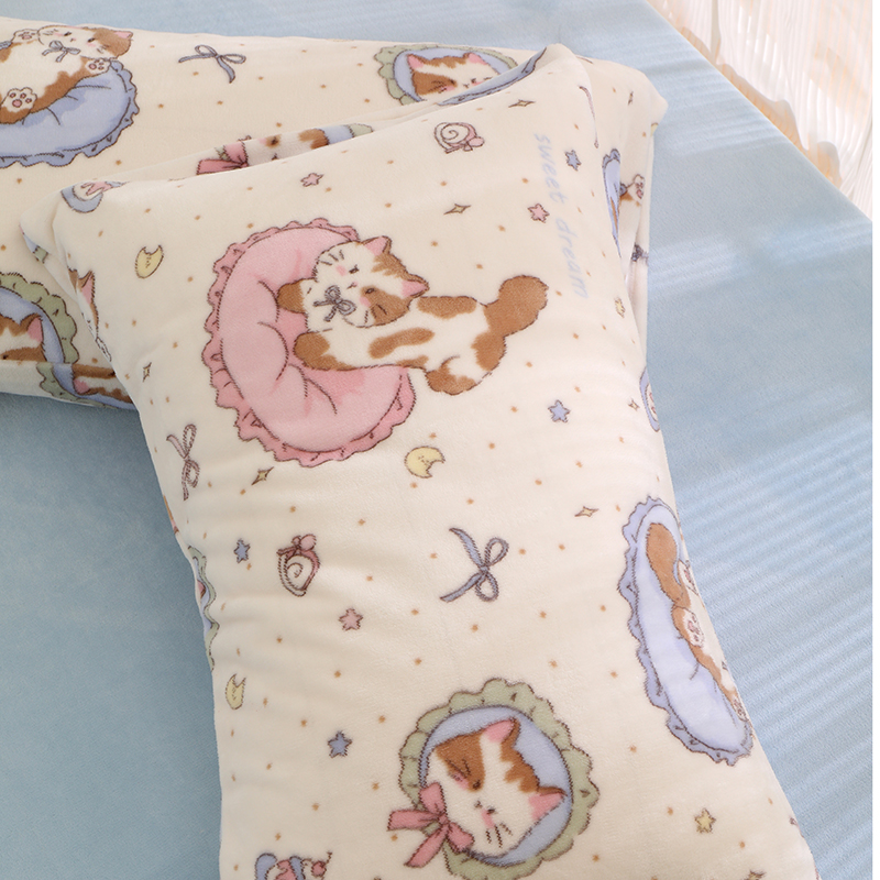 柔软保暖单个一对装枕头套