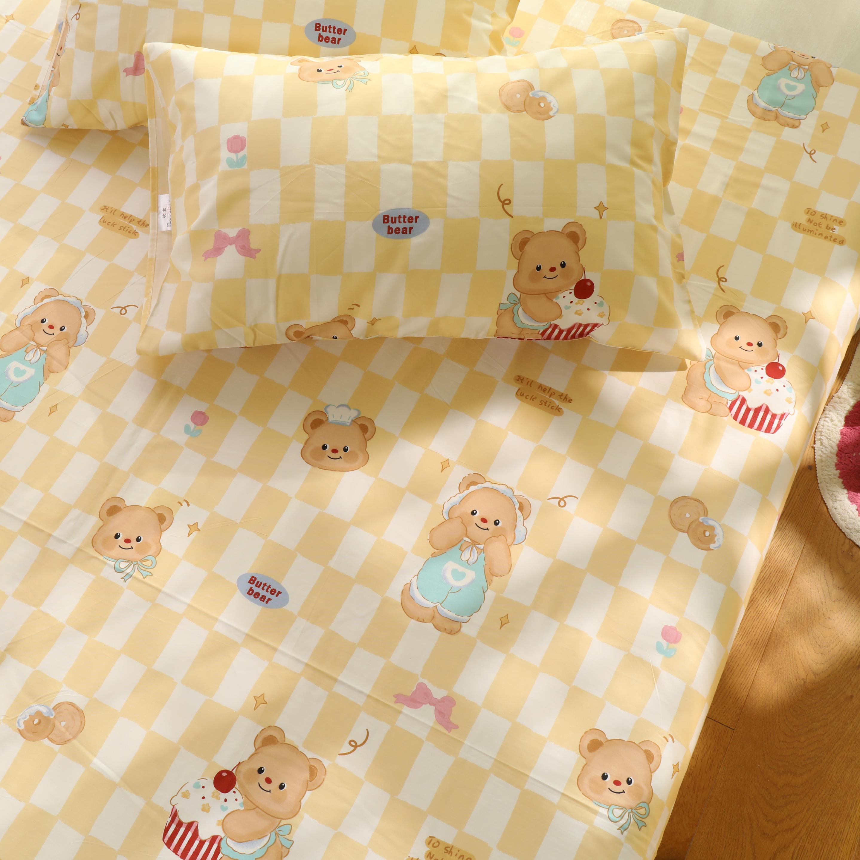 卡通可爱儿童床单纯棉100全棉