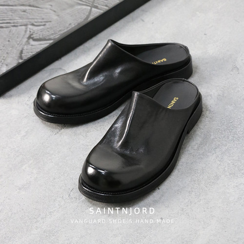 优100马皮夏季透气大头博肯半拖