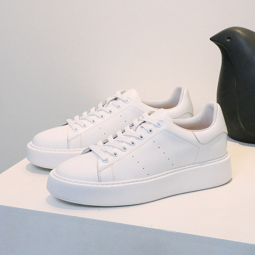 100夏季潮流英伦休闲皮鞋增高