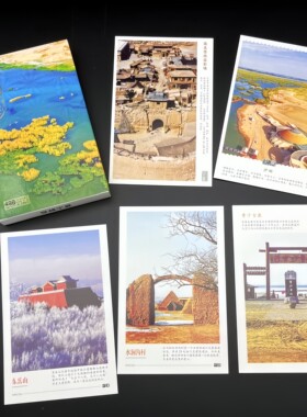 30张宁夏城市明信片 宁夏旅游风景纪念明信片卡片 旅行景点风光