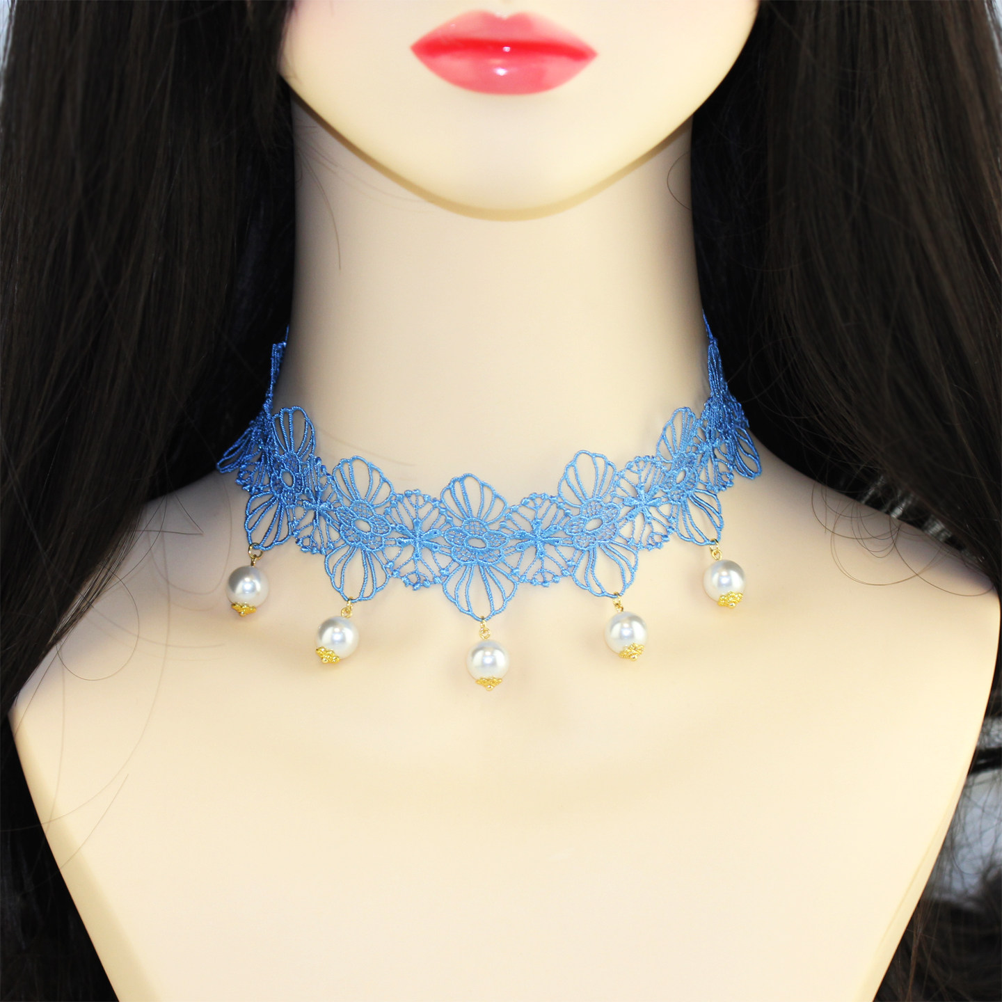 韩国东大门进口性感镂空蕾丝S家珍珠吊坠项链颈链手链晚装套链B02,饰品/流行首饰/时尚饰品新,项链,淘宝优惠券,粉丝福利购,淘宝优惠卷