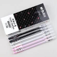 晨光清新季AGP67104全针管中性笔0.38mm细笔芯学生水笔四角形笔杆