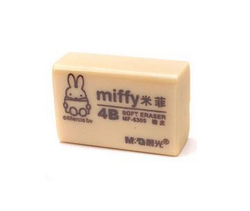 晨光 橡皮创意学生文具橡皮擦大4b考试推荐橡皮卡通米菲 6306