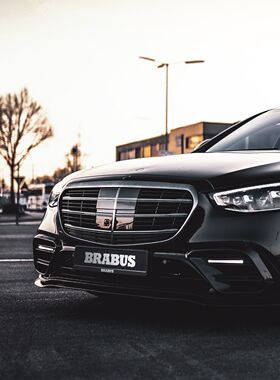 新款S级 W223 S450 S500 S580 改装 ba博斯 LED 前唇 四出 后唇