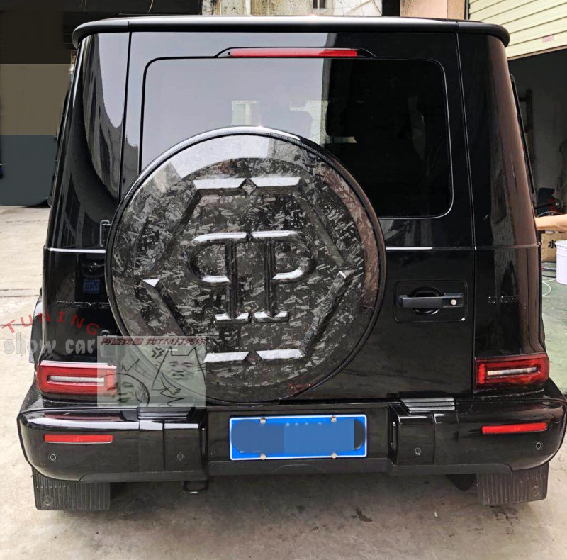 W464 G350 G500 G550 G63 改装 man*ory 碳纤尾盖 备胎盖 碳纤罩
