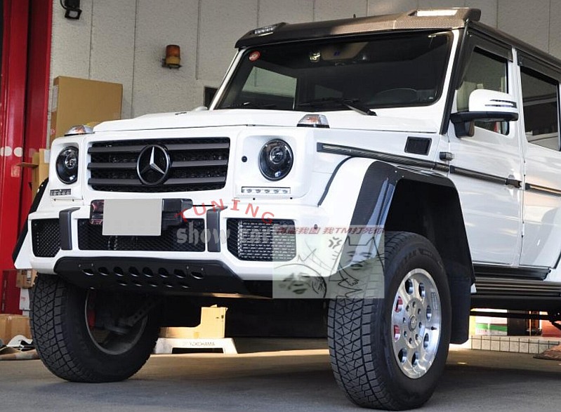 大G级 W463 4x4 专用 全黑色 防护档板 底护板 下护板 侧踏板