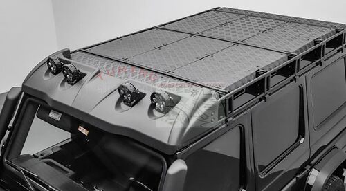 W463 G350 G500 G550 G63 G65 4x4 平方 行李架 碳纤顶灯 车顶架