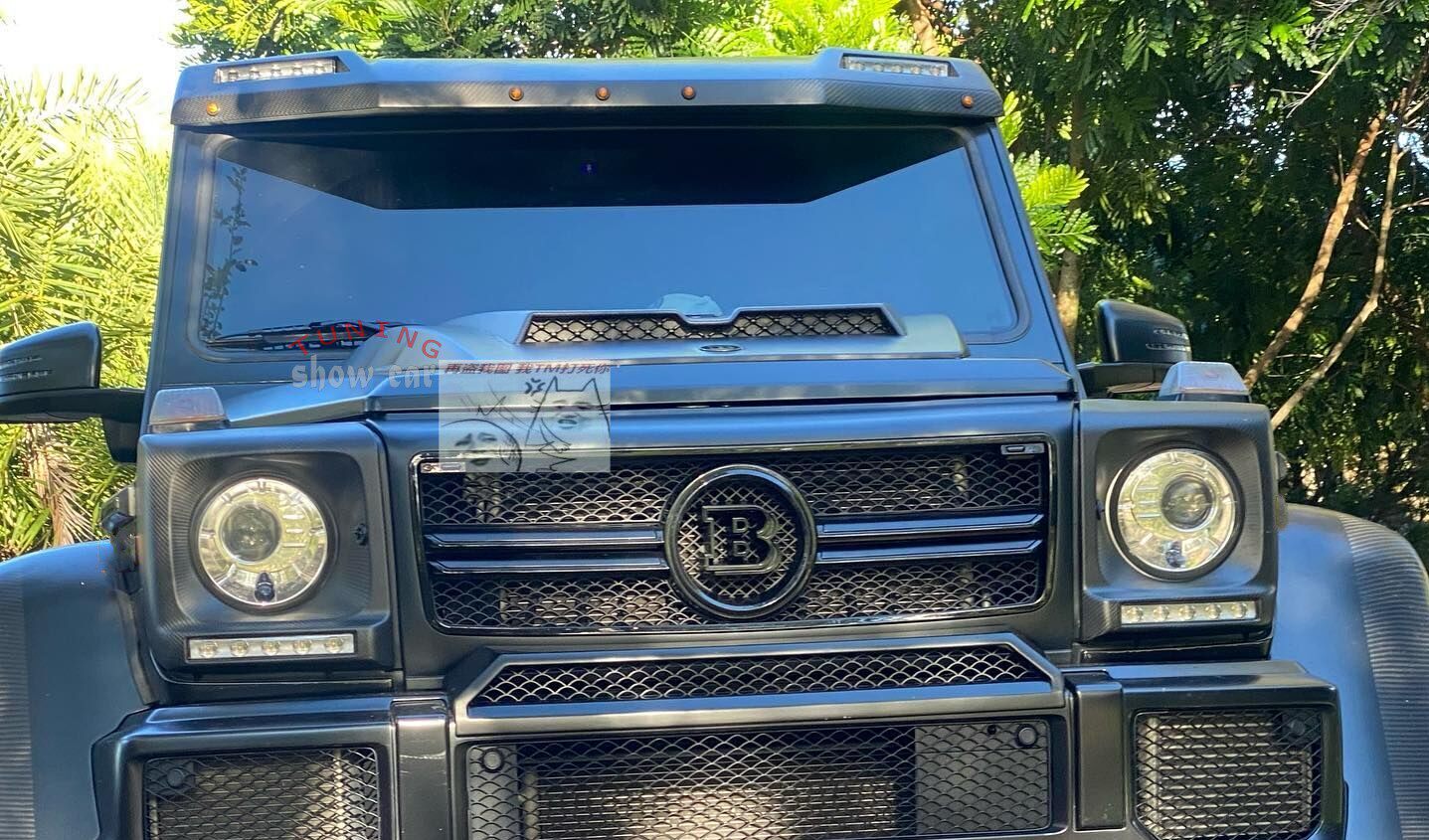 W463 G350 G500 G55 G63 4x4 改装 美规 小圆灯 碳纤顶灯 射灯