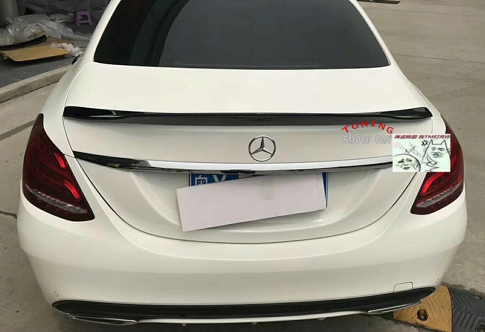W205 C180C200C250C260C43C63 PSM 碳纤尾翼 台湾高品质