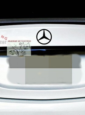 W166 ML300 ML320 ML350 ML400 ML63 全黑 尾箱盖标 黑色 后星标