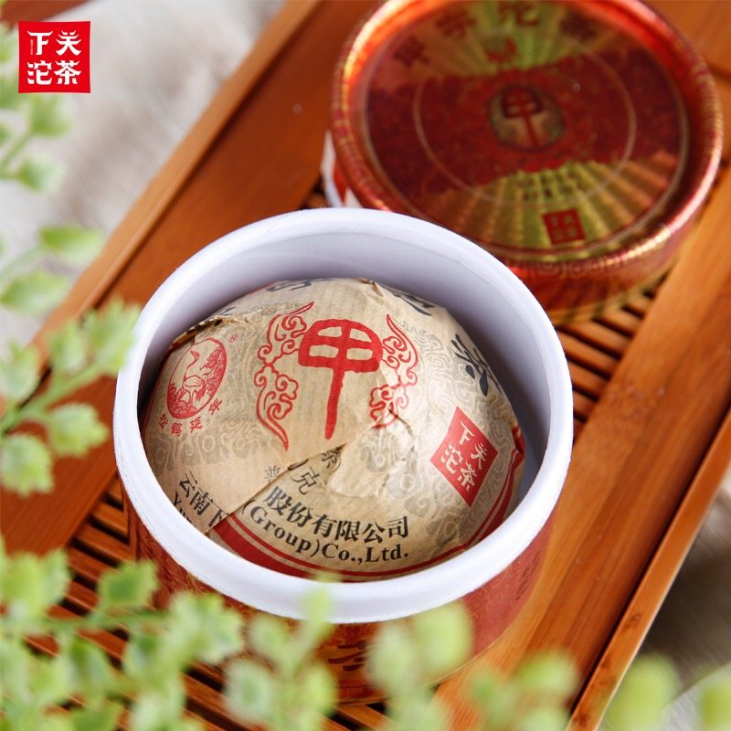 下关沱茶 普洱茶 生茶 2017年金榜甲字沱 黄金甲100g/盒