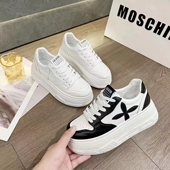 女春季 新款 休闲百搭厚底松糕休闲运动板鞋 内增高小白鞋 ins潮鞋